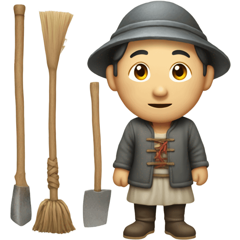 photorealistic Chinese peasant emoji