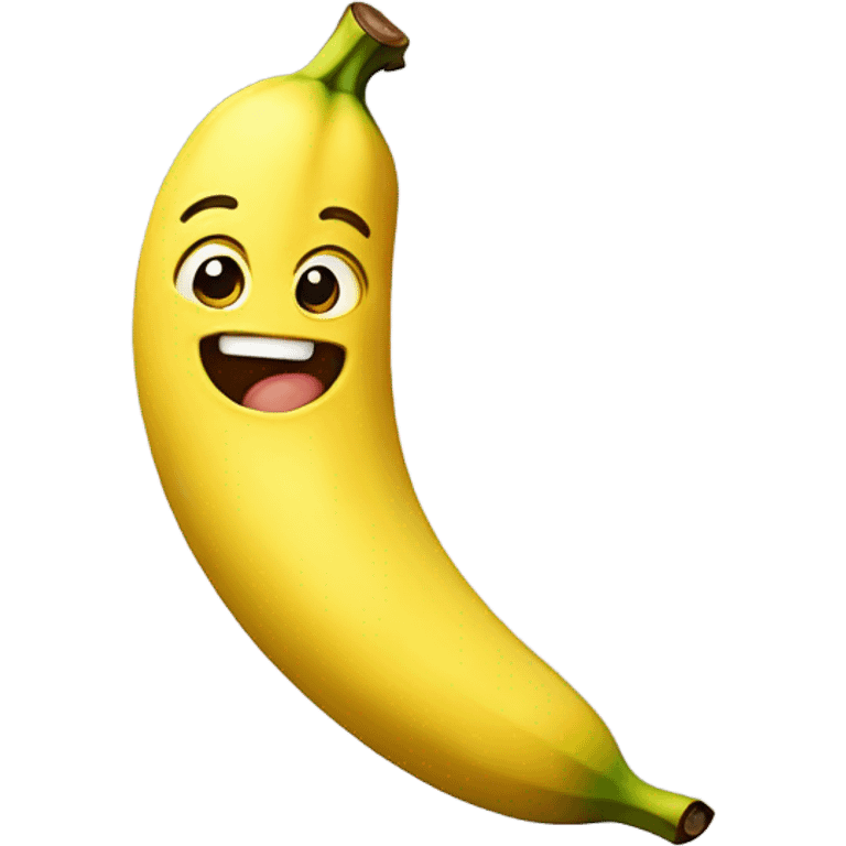 Emoji sucking banana with a bow in her hair emoji