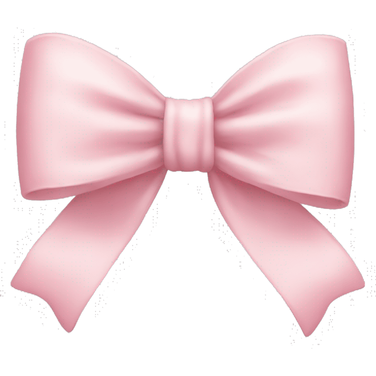 light pink bow emoji