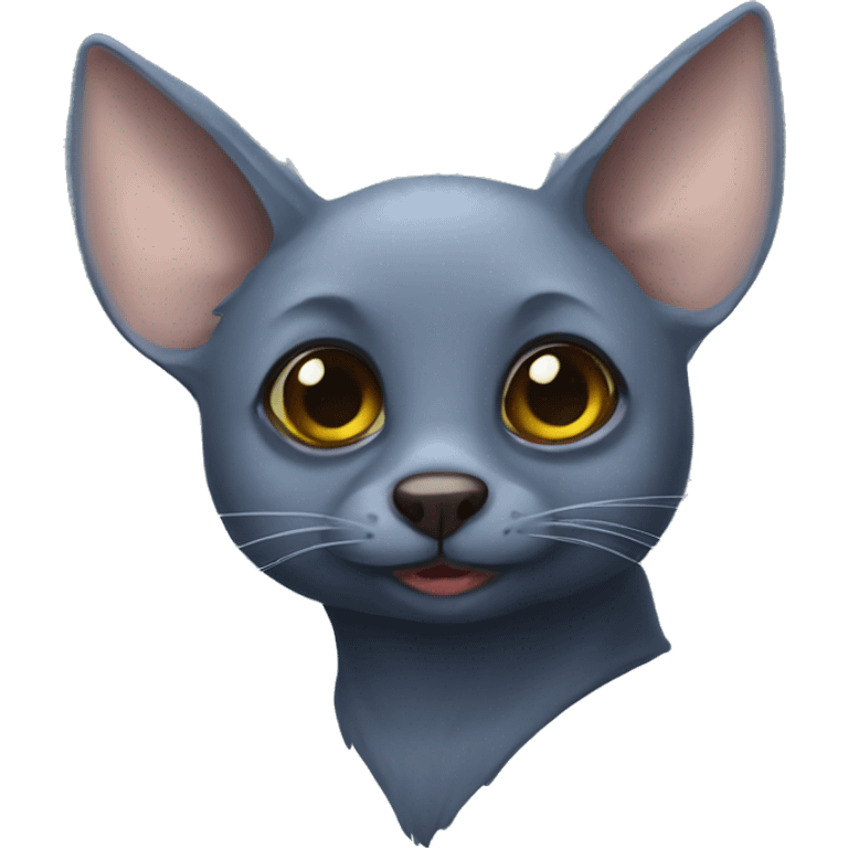 Russian blue bat emoji