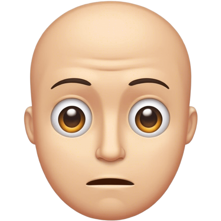 Man with giant head and little body emoji