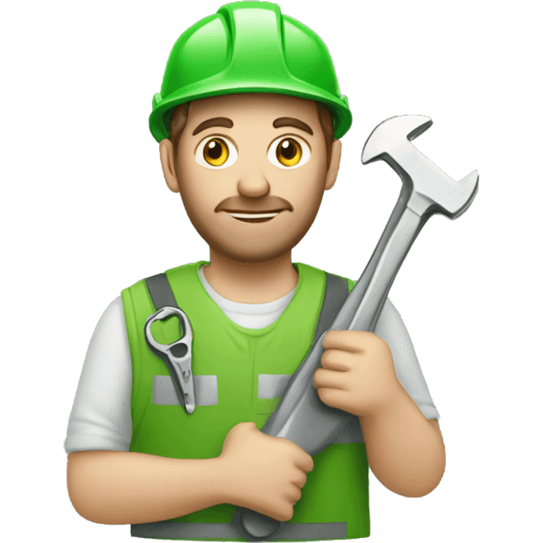  Irish worker with a wrench in his hands emoji