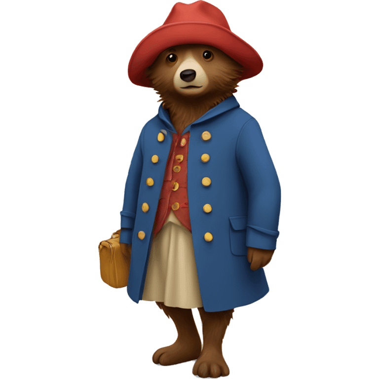 Paddington in a dress emoji