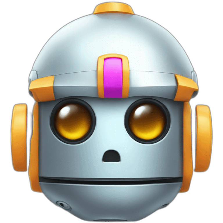 robot with partyhat emoji