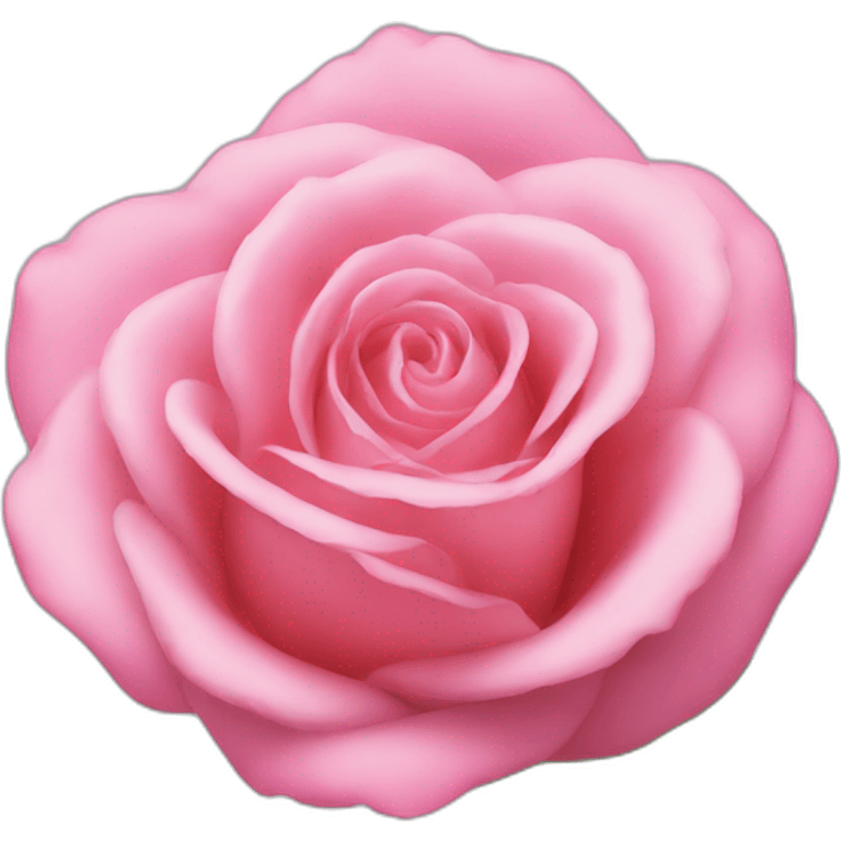 una rosa de color rosa emoji