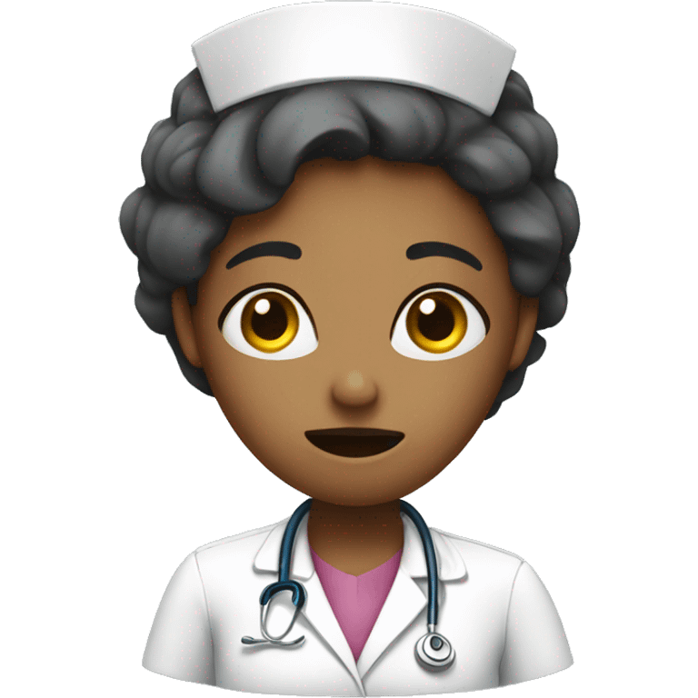 Stressed out nurse emoji