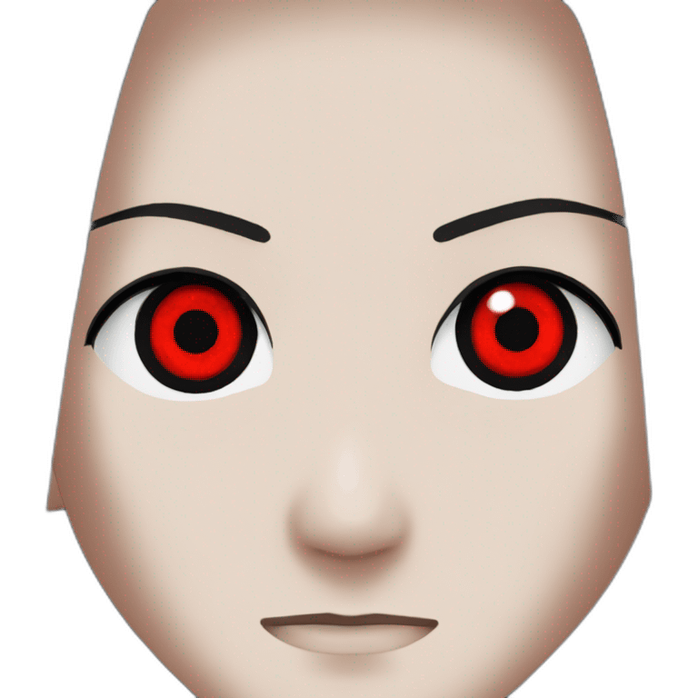 Itachi uchiha with sharingan eyes emoji