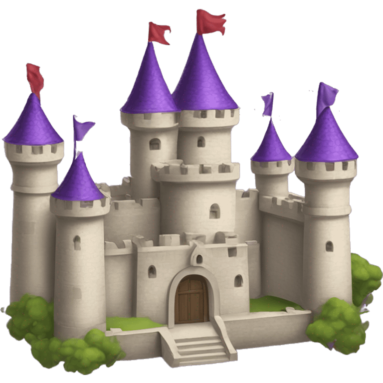 Create me A purple king castle ￼ emoji