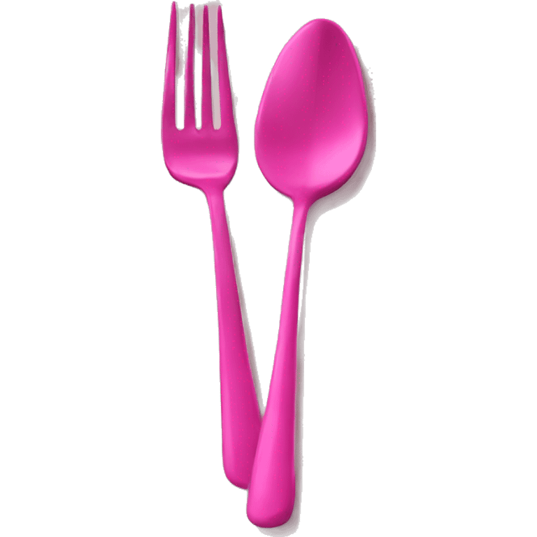 pink fork emoji