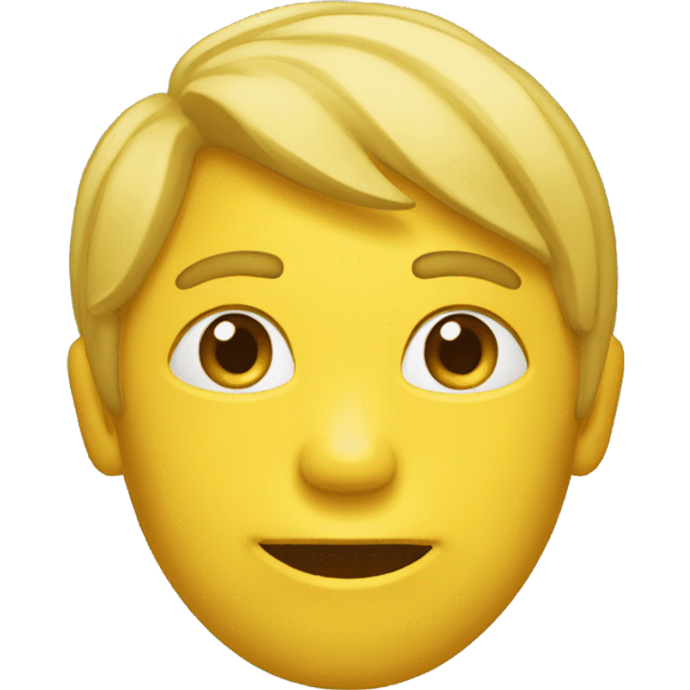 Un emojie jaune auchant la tête  emoji