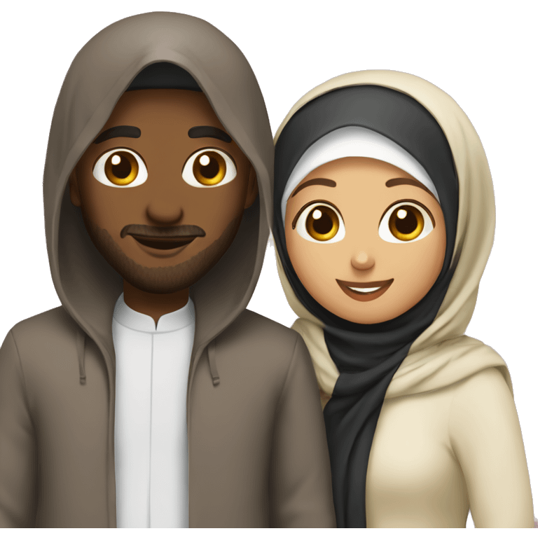 Christian and Muslim besties emoji