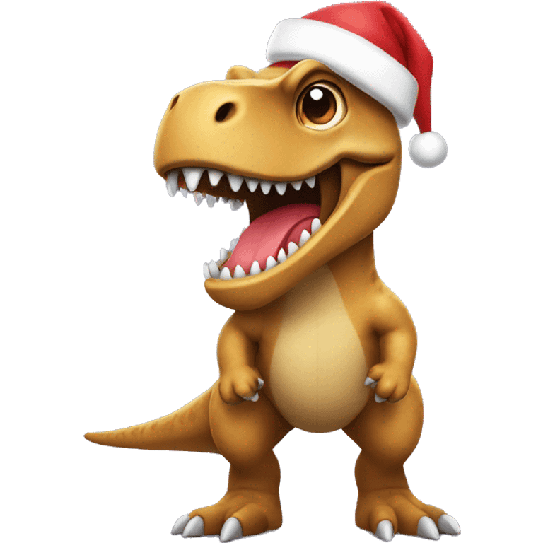 christmas trex emoji