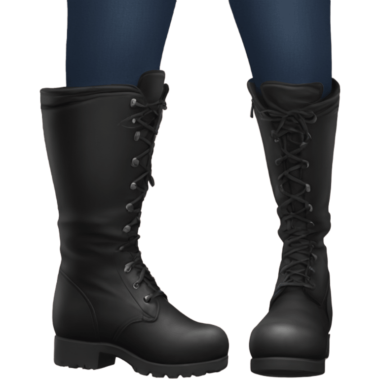 Black boots emoji