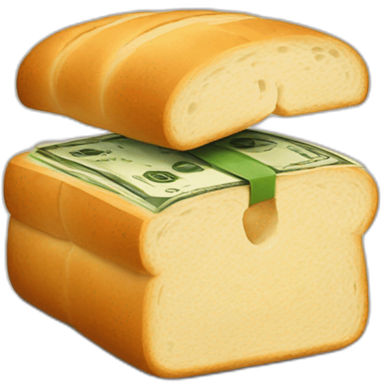 bread with money emoji