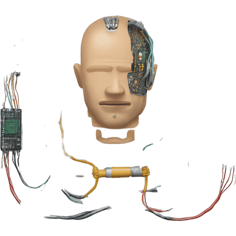 cyborg wires and circuits make make emoji