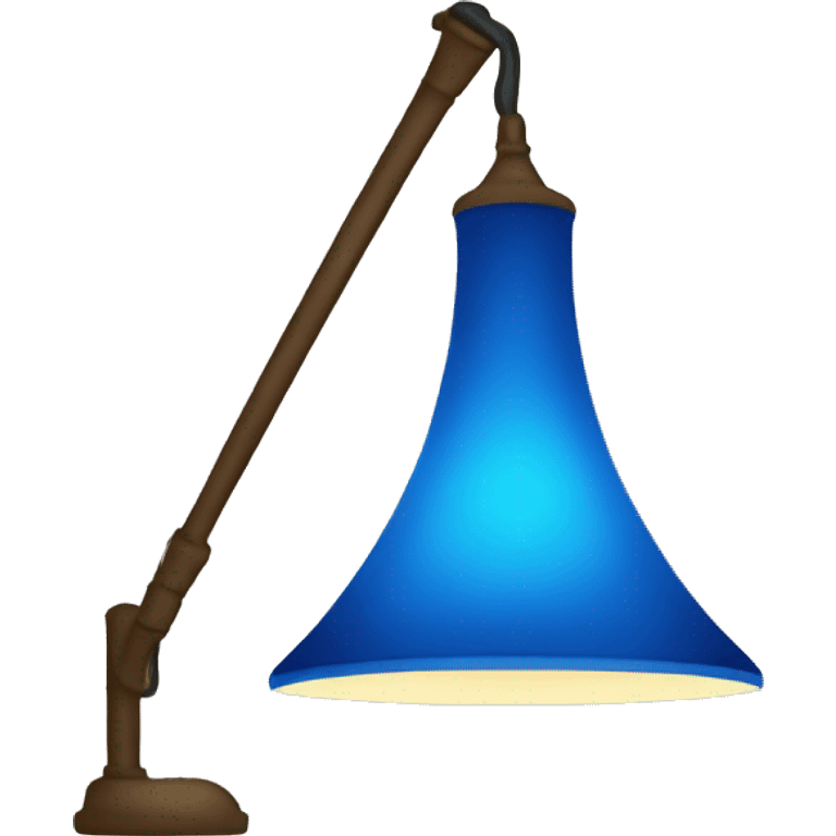 lamp with blue lamp shade emoji