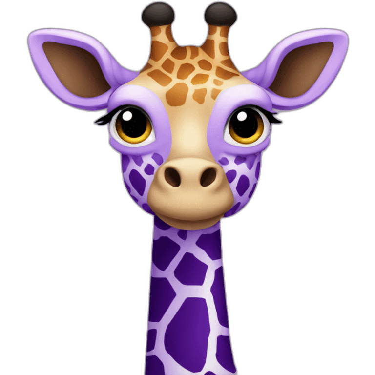 Purple giraffe emoji