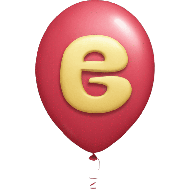 Alphabet balloon emoji