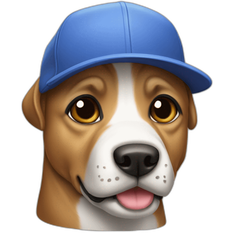 Perro con gorra emoji