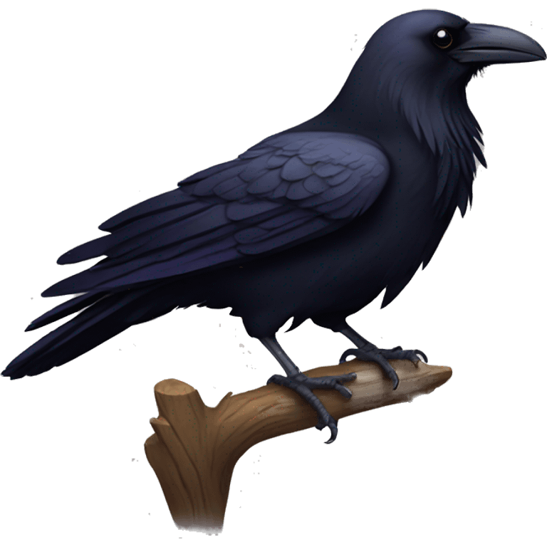 Raven bird emoji