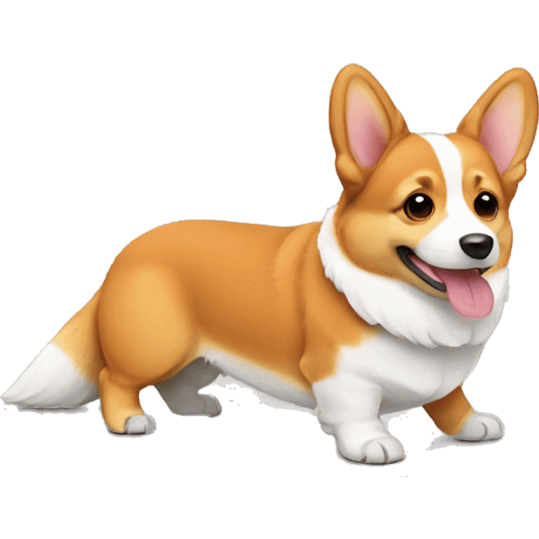 Tri color corgi emoji