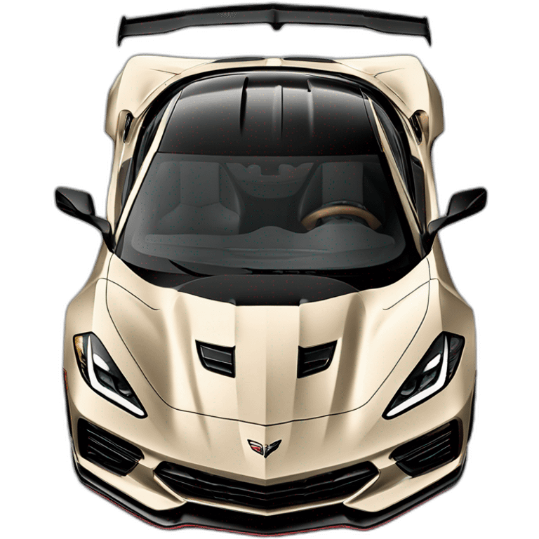  2023 Chevrolet Corvette C8 Z06 beige color emoji