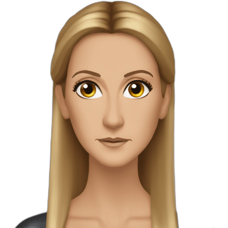 Céline Dion boring face emoji