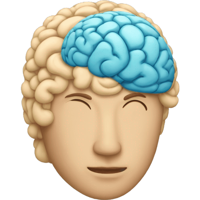 A smooth brain emoji