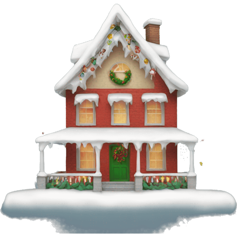 Christmas house emoji