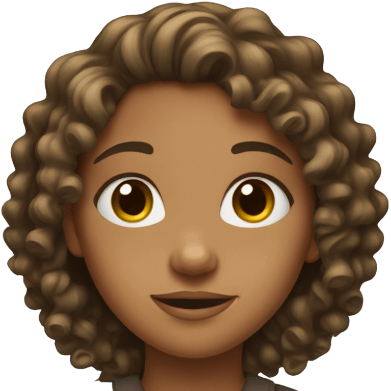 Girl with curls emoji