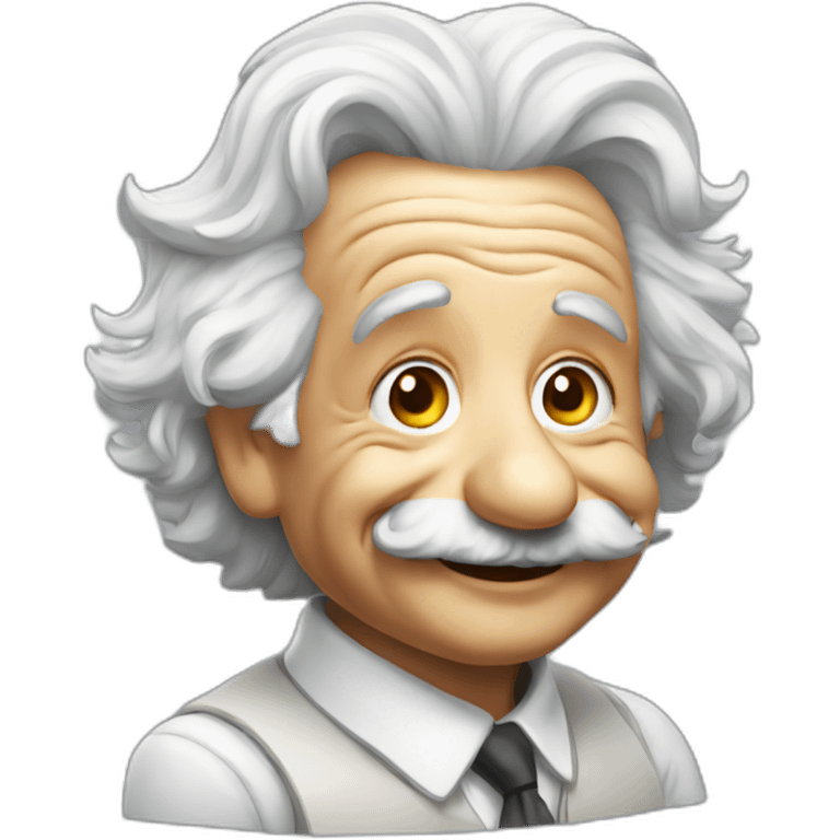 Albert Einstein Smiling emoji