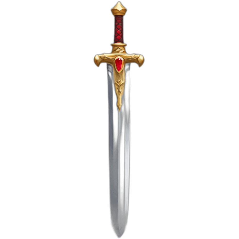 long king sword with red diamonds emoji