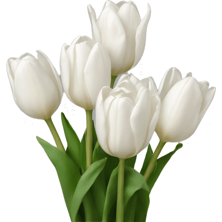 white tulips emoji