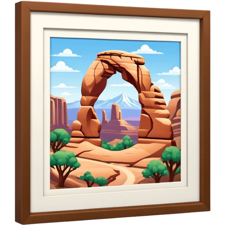 Arches National Park, isometric emoji