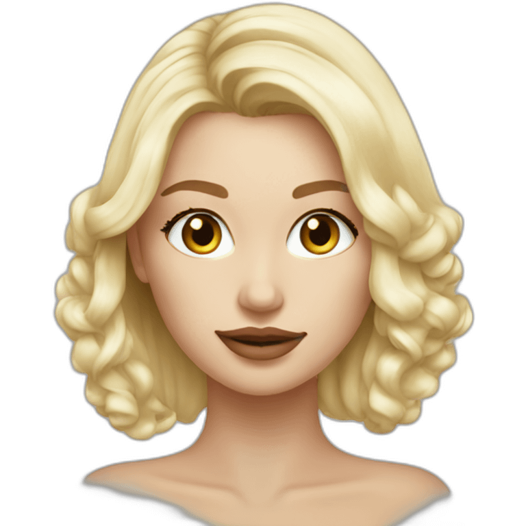 polish blonde model emoji