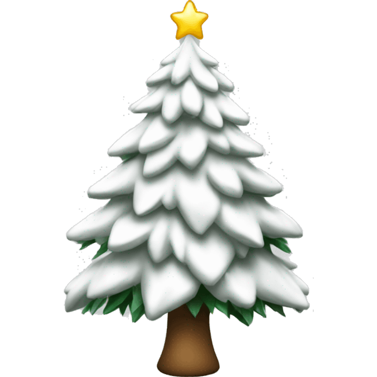 white christmas tree  emoji