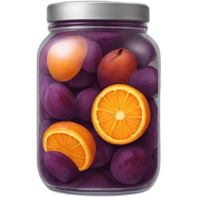 jar of orange dried plum emoji