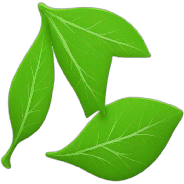 letter t leaf design emoji