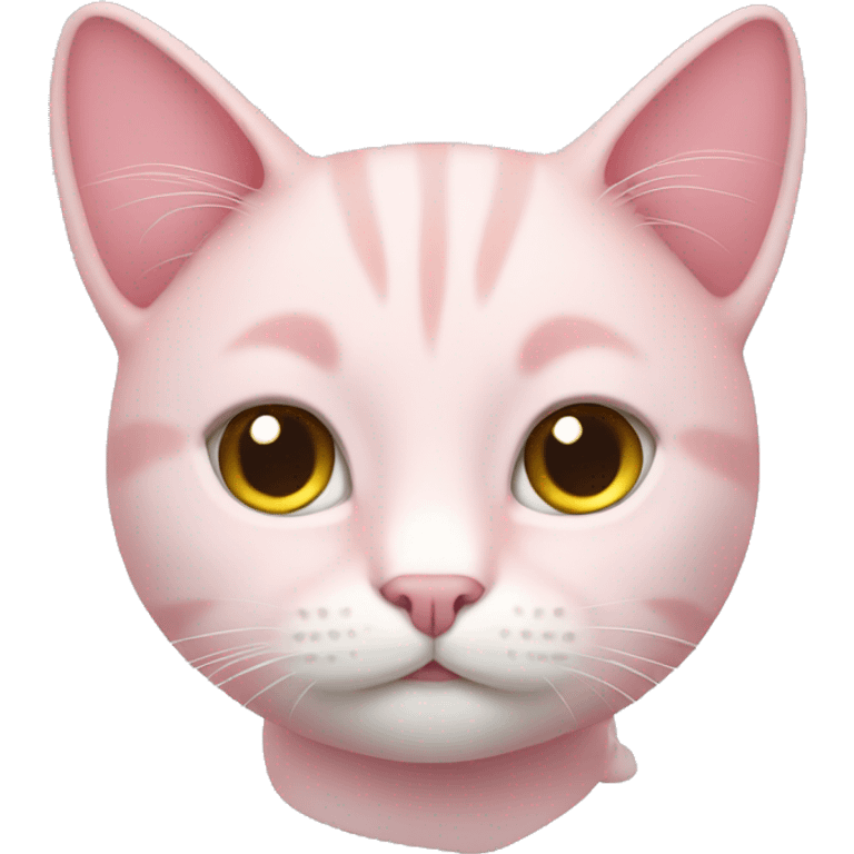 Light pink cat emoji