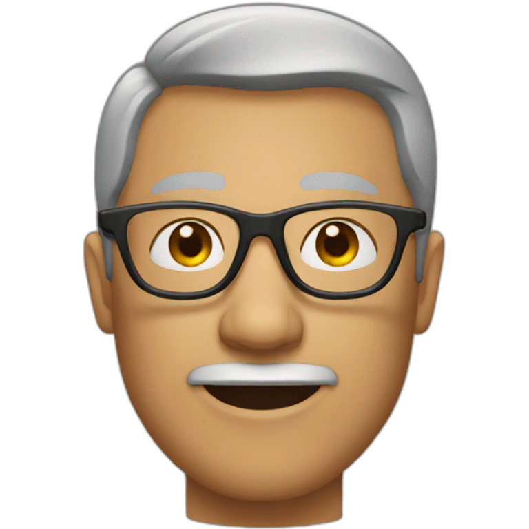 Man with glasses emoji