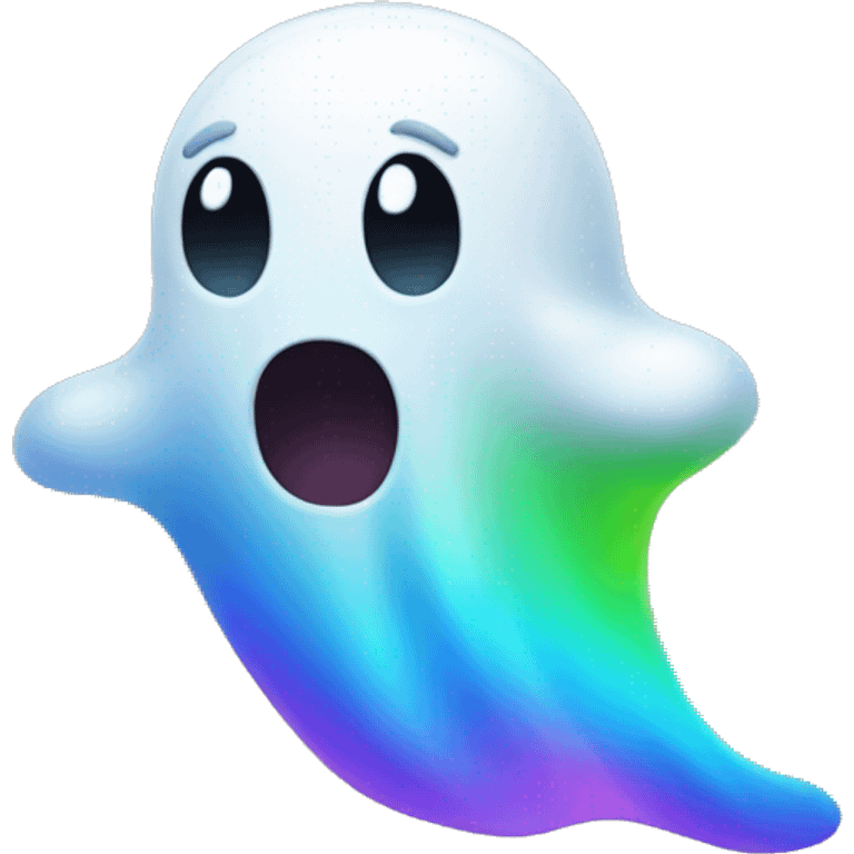 rainbow ghost emoji