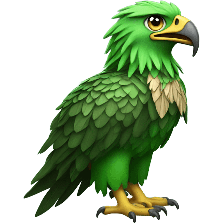 green eagle not alive  emoji