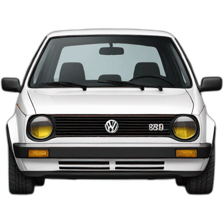 vw golf 2 white emoji