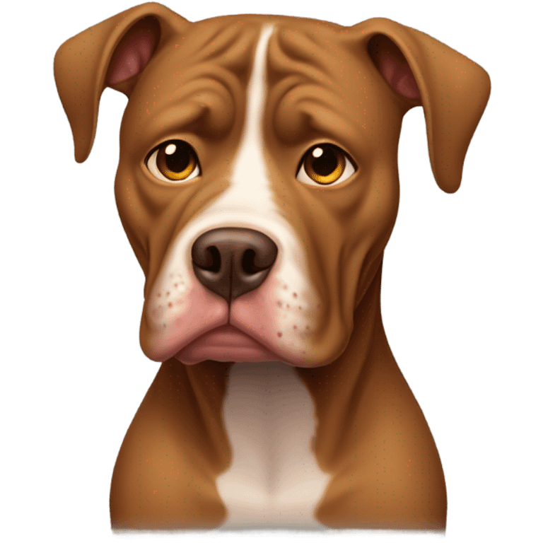 sick brown pitbull emoji