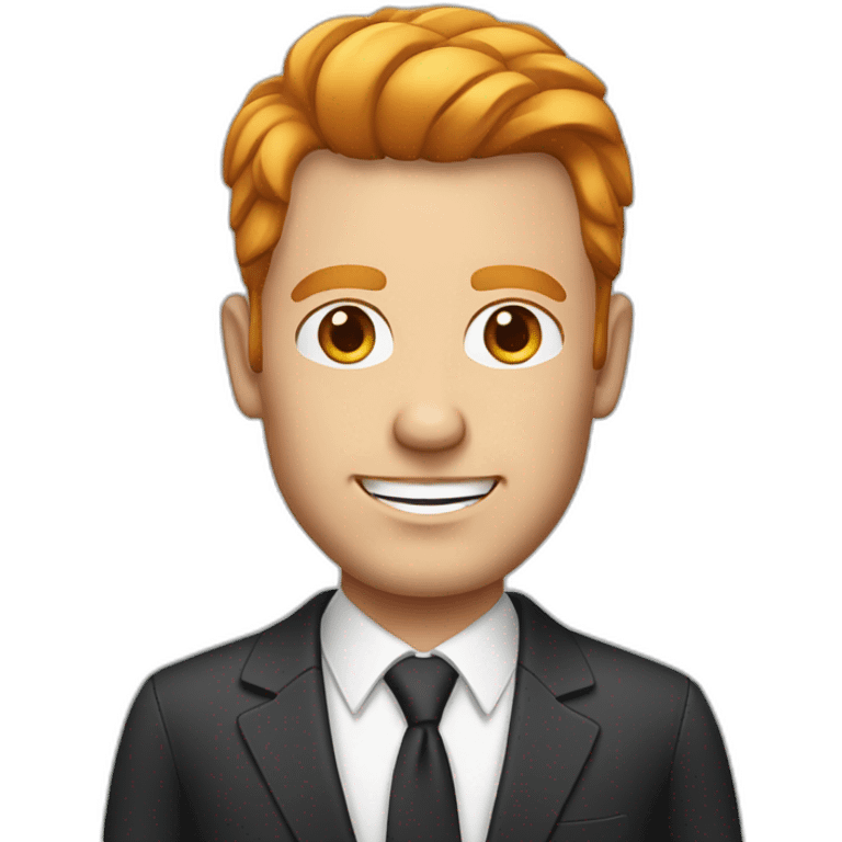 male mid-aged german executive-type expat with Halbglatze and red-blond hair living in vietnam emoji