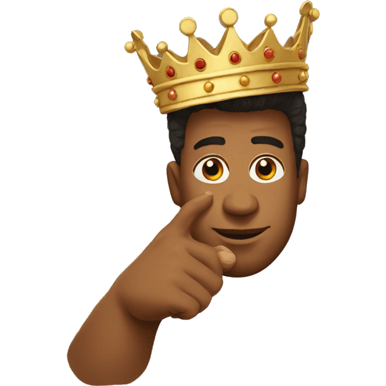 King Baldwin Raised Hand emoji