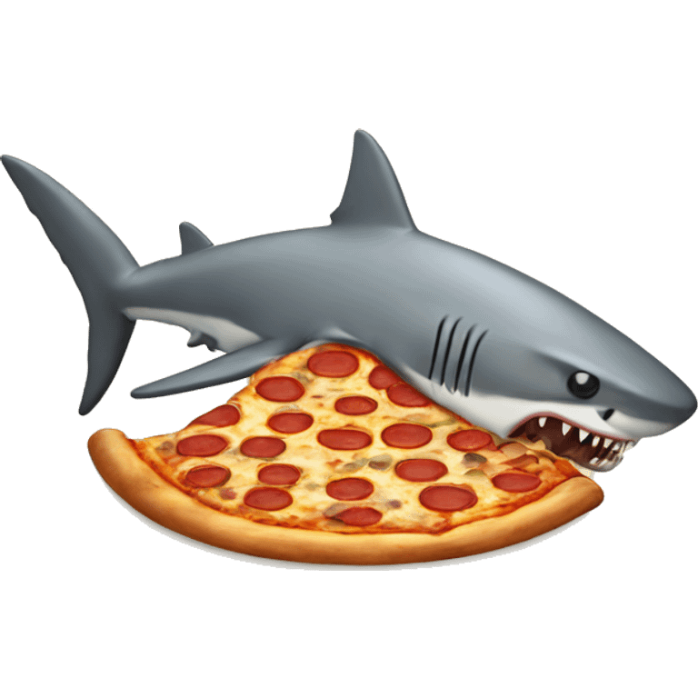 Pizza shark emoji