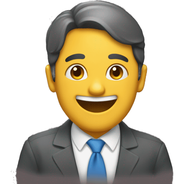 faça um emoji assinando feliz  emoji