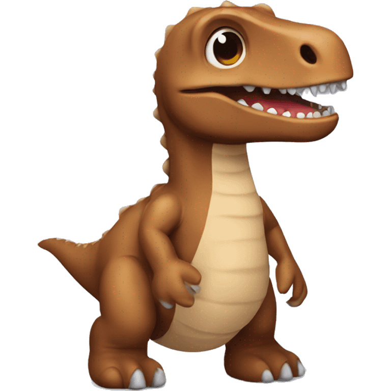 brown dinosaur doll emoji