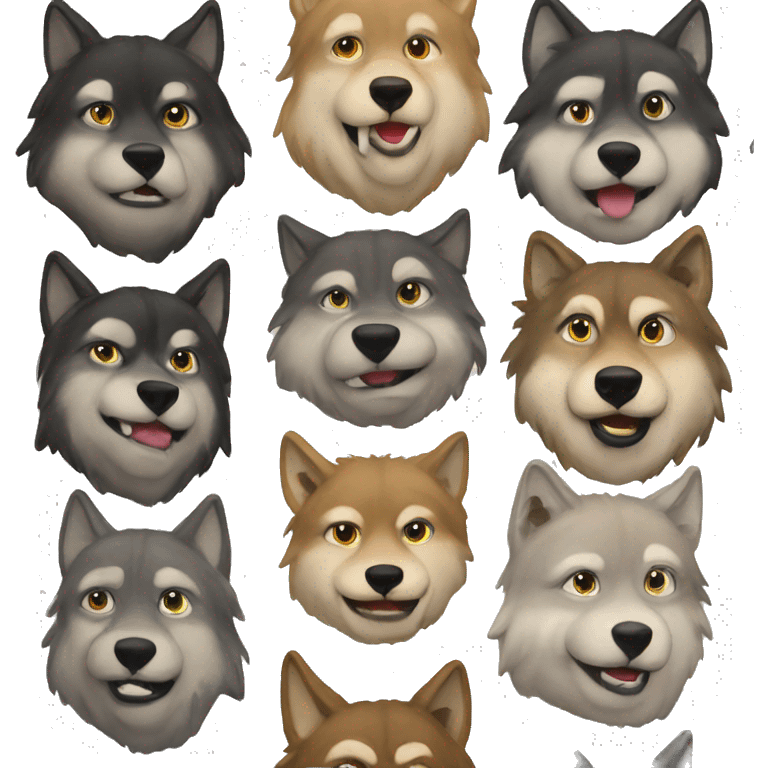 full wolves emoji